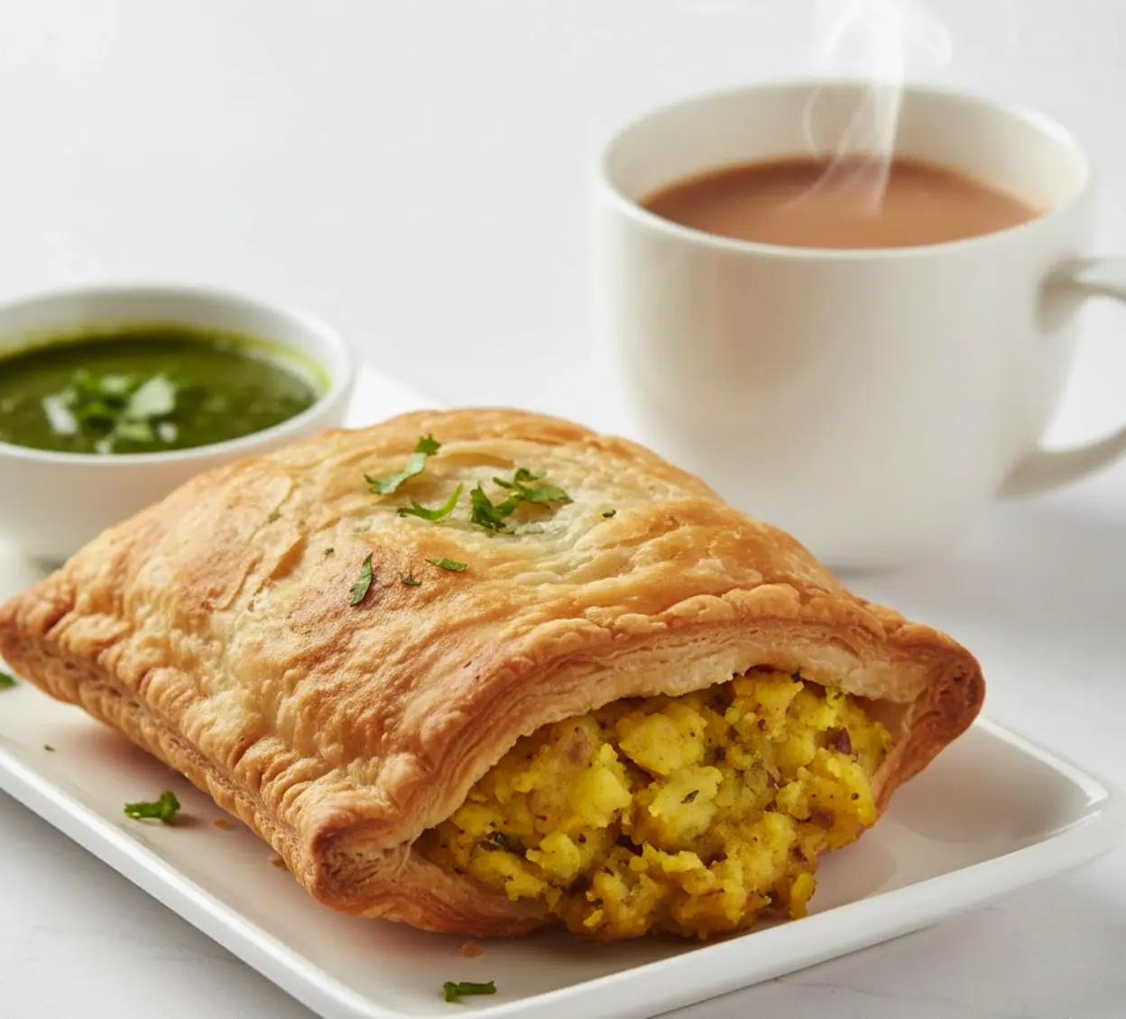Aloo Puff - Popular Indian snack at Gully BBites Calgary NE